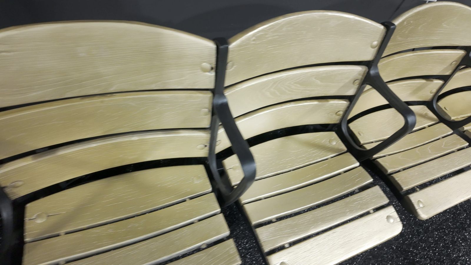 Stadium seats at the lab